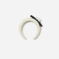 Cream Boucle Flower Bow Headband