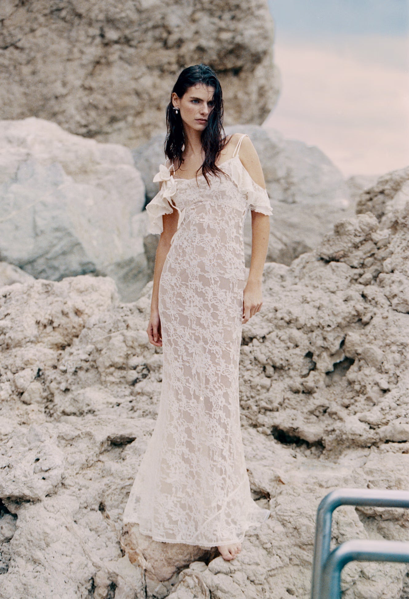 self portrait spiral lace maxi dress White Self Portrait Spiral Lace Dress Self-portrait White Lace Tiered Maxi  Dress US