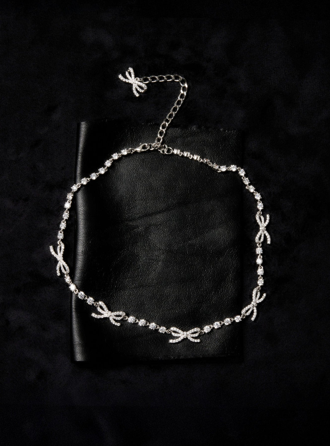 Crystal Bow Necklace