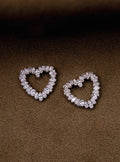 Mini Crystal Heart Earrings