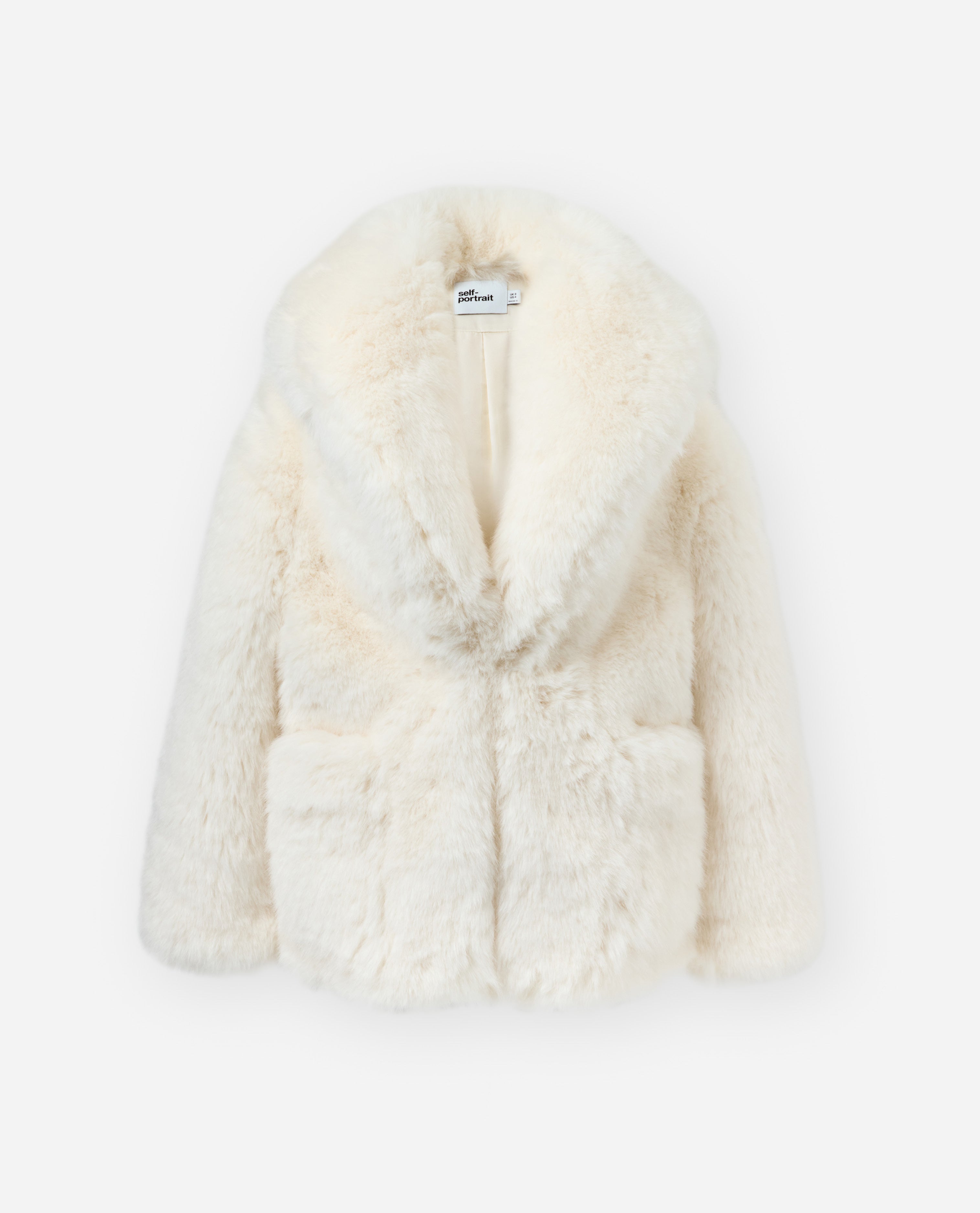 White Faux Fur Coat