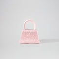 Pink Rhinestone Micro Bow Bag