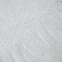 White Floral Chiffon Dress