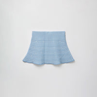 Baby Blue Knit Mini Skirt