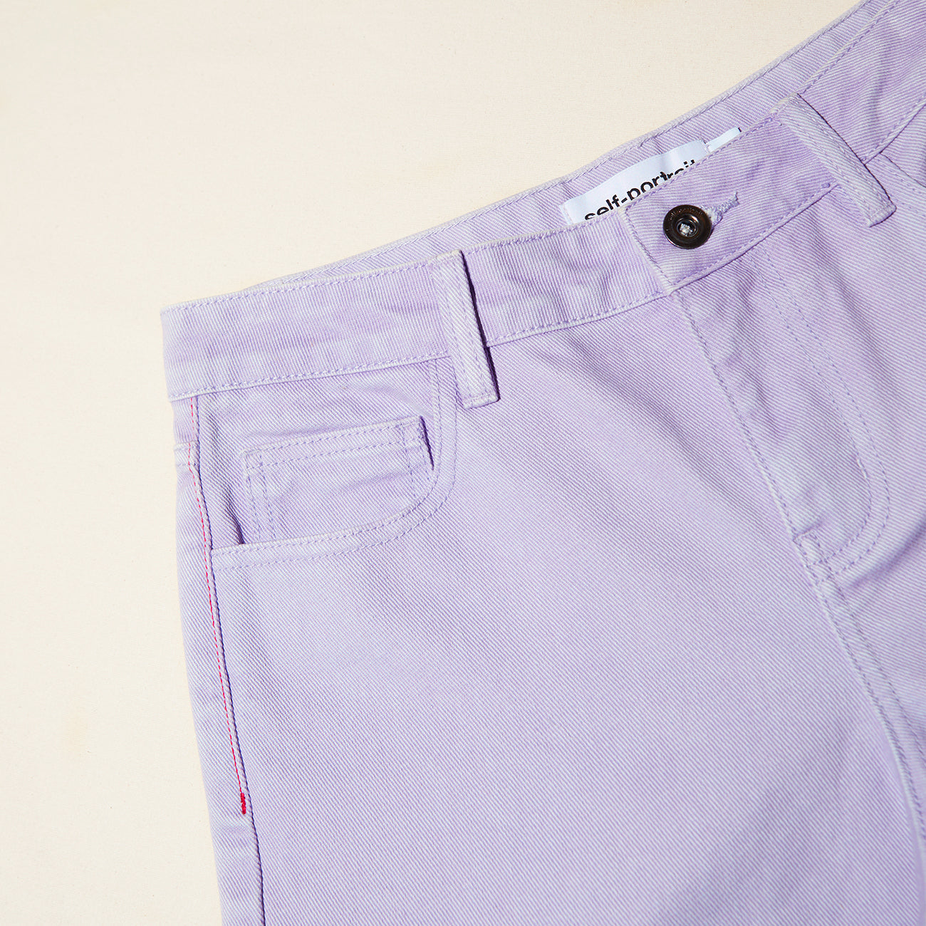 Lilac Denim Cargo Jeans