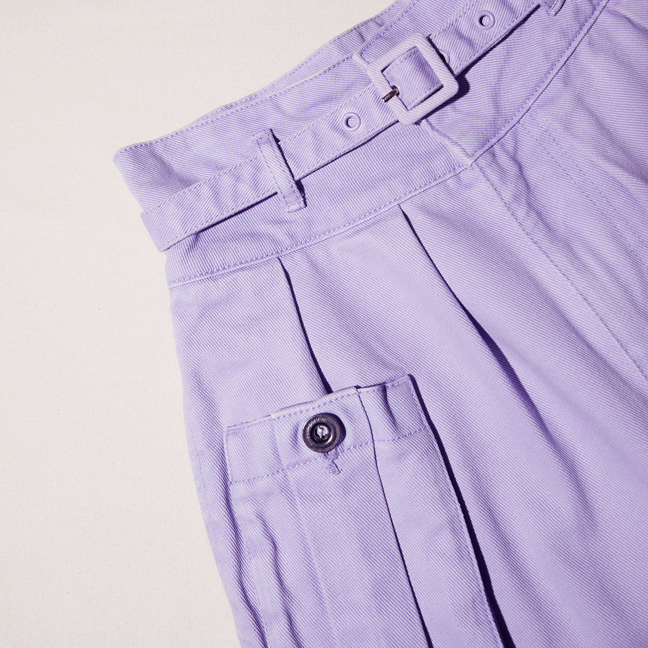 Lilac Denim Shorts