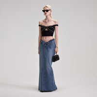 Denim Maxi Skirt