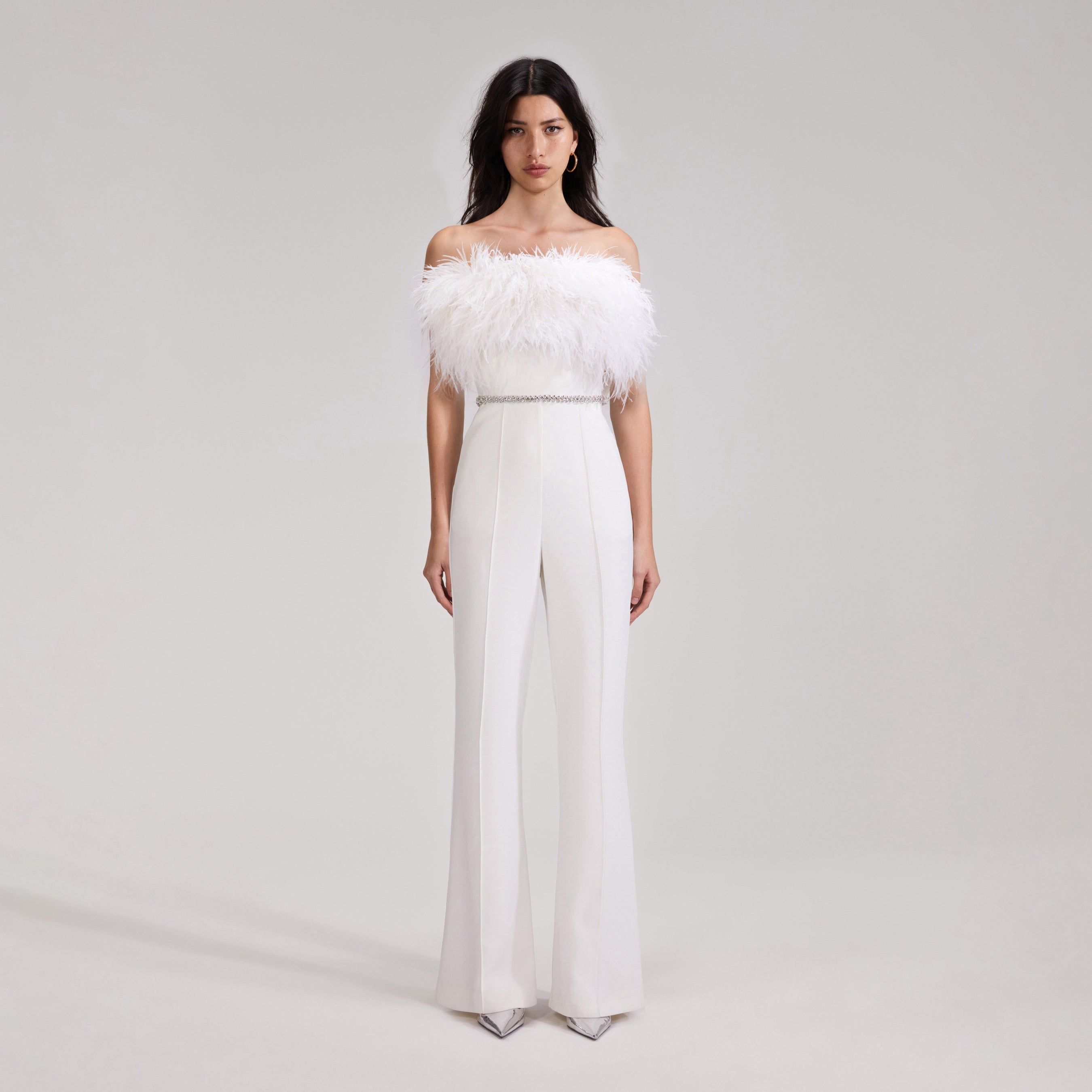 White Feather Jumpsuit