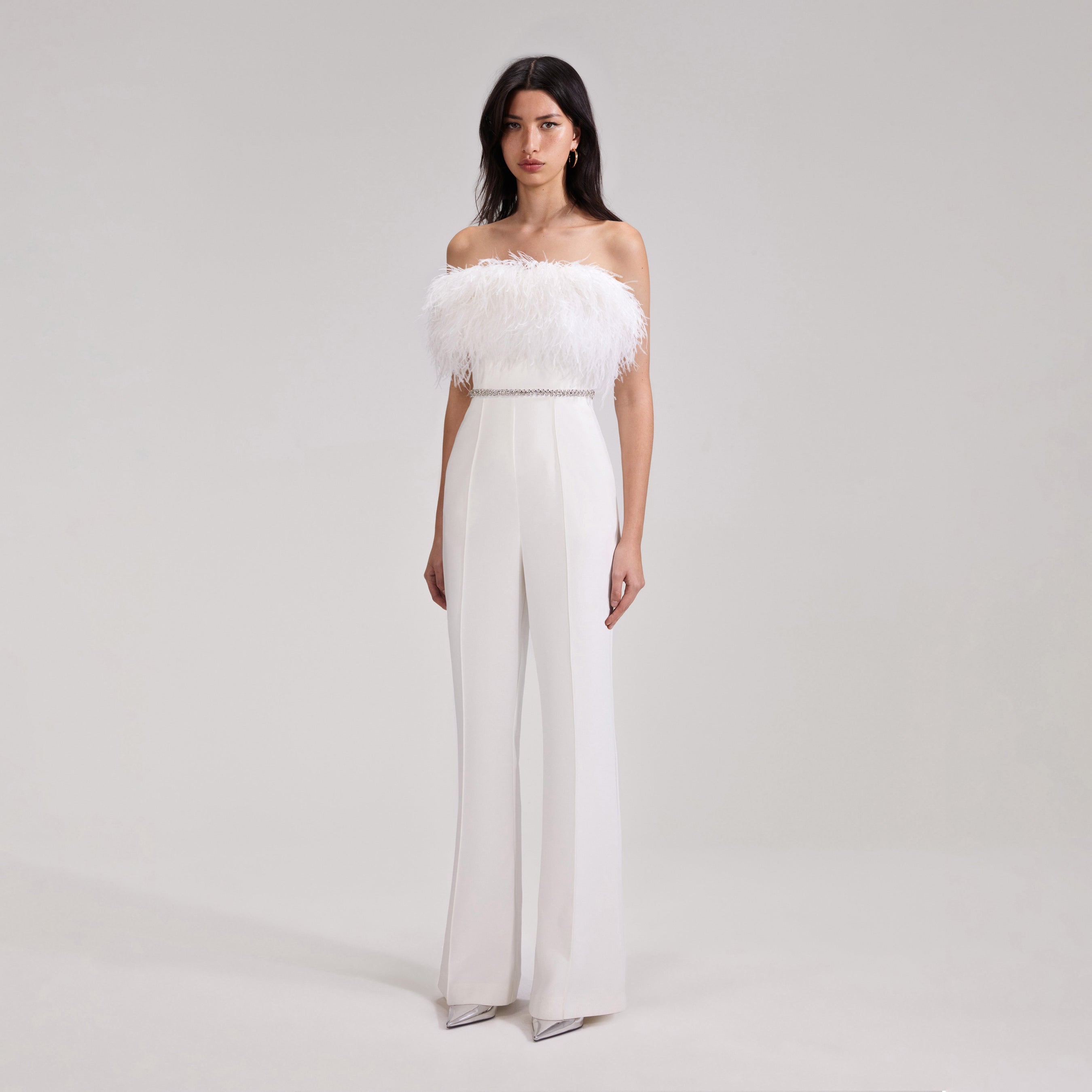 White Feather Jumpsuit