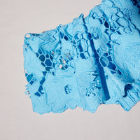 Blue Lace Top