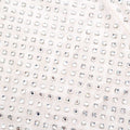 Cream Mesh Rhinestone Maxi Dress