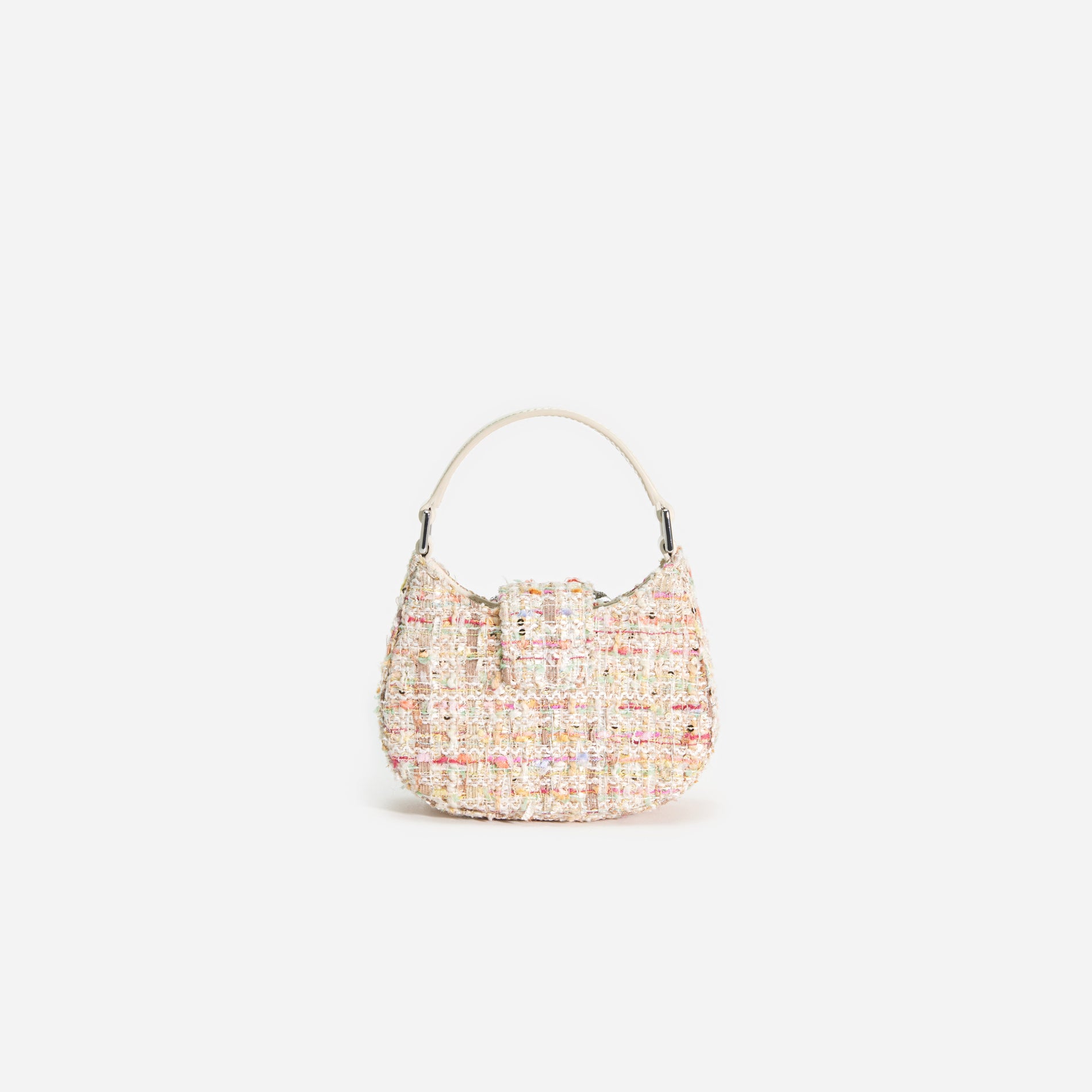 Cream Boucle Micro Bag