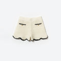 Cream Crochet Short