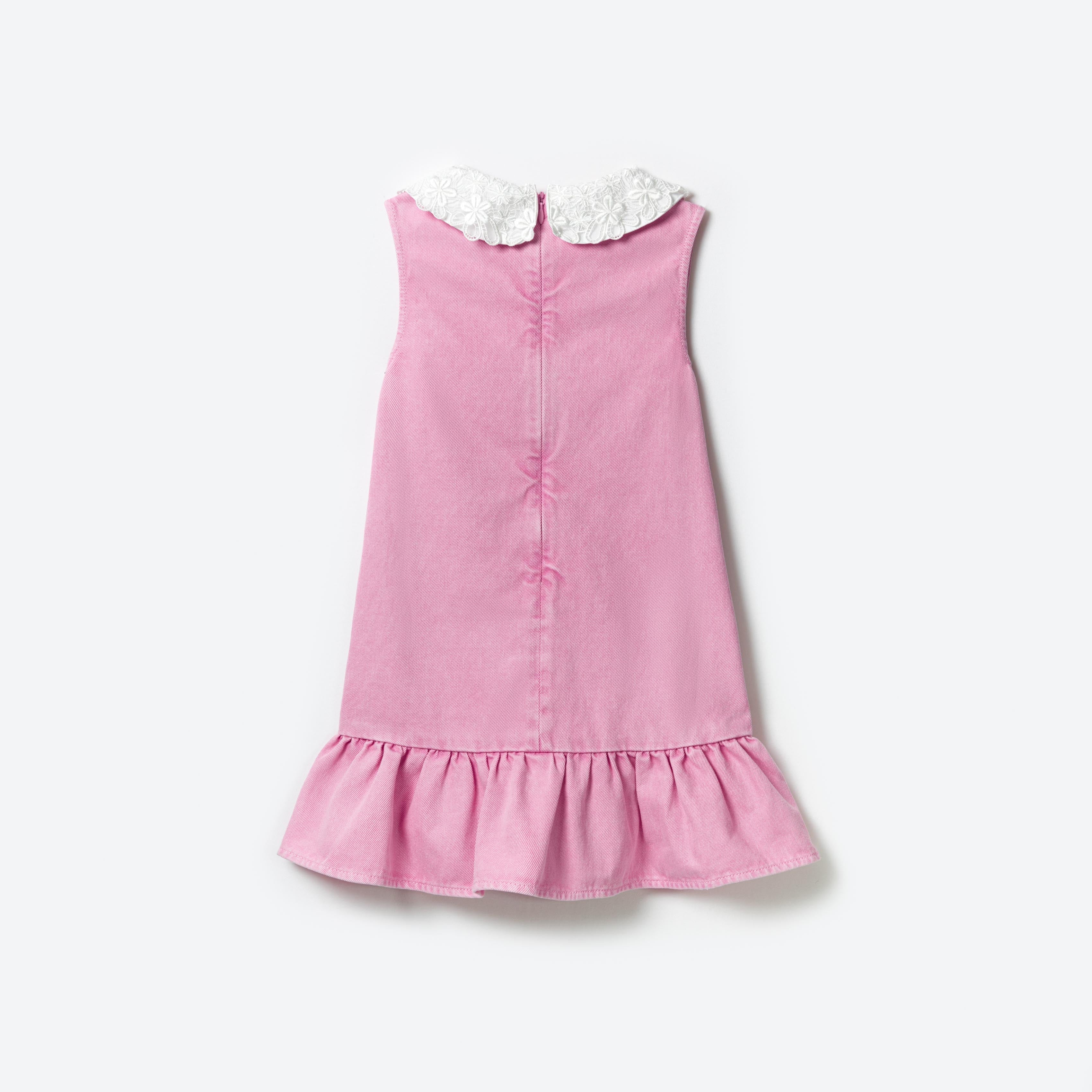 Pink Denim Mini Dress