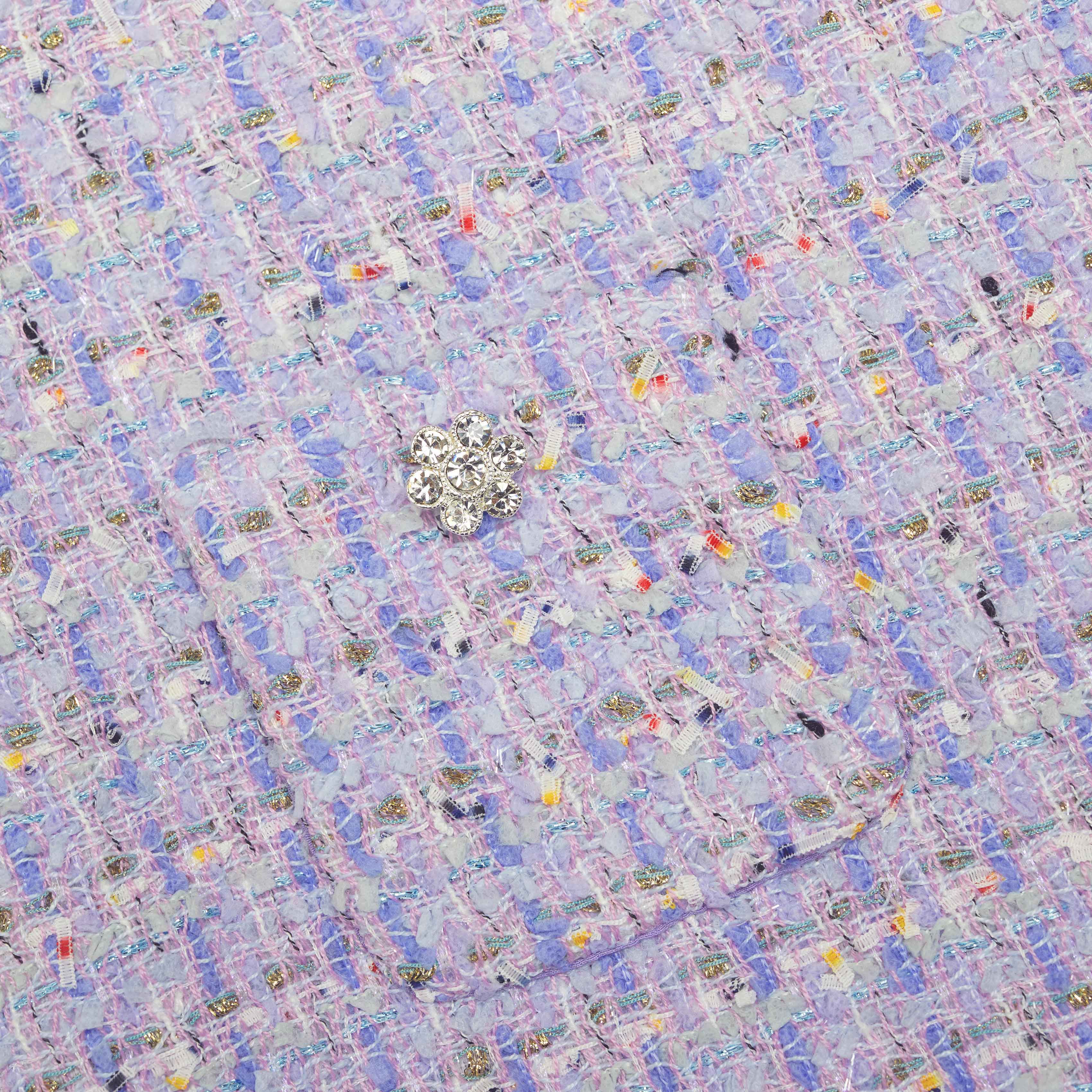 Lilac Boucle Mini Skirt