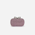 Pink Chainmail Clutch Bag