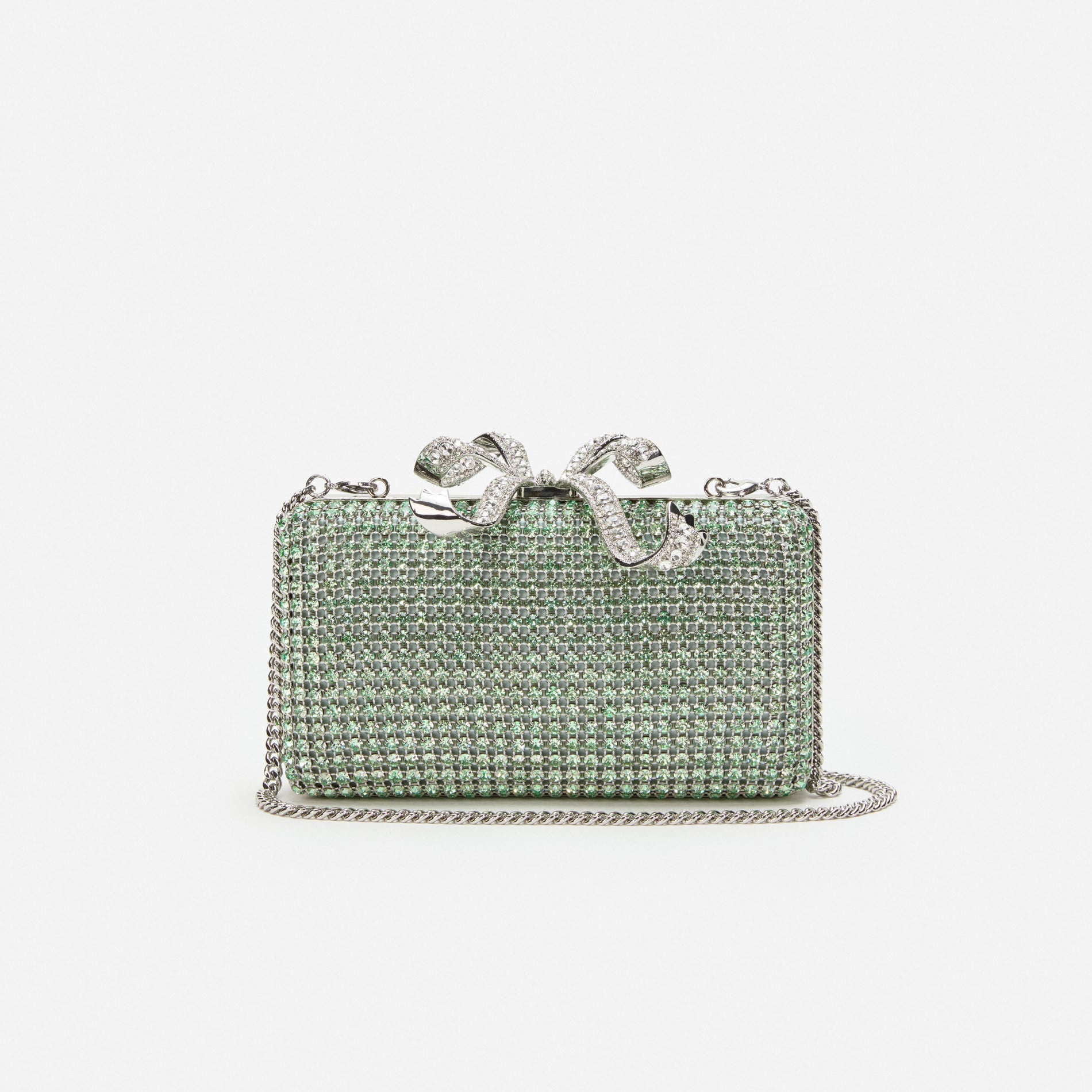 Green Chainmail Clutch Bag