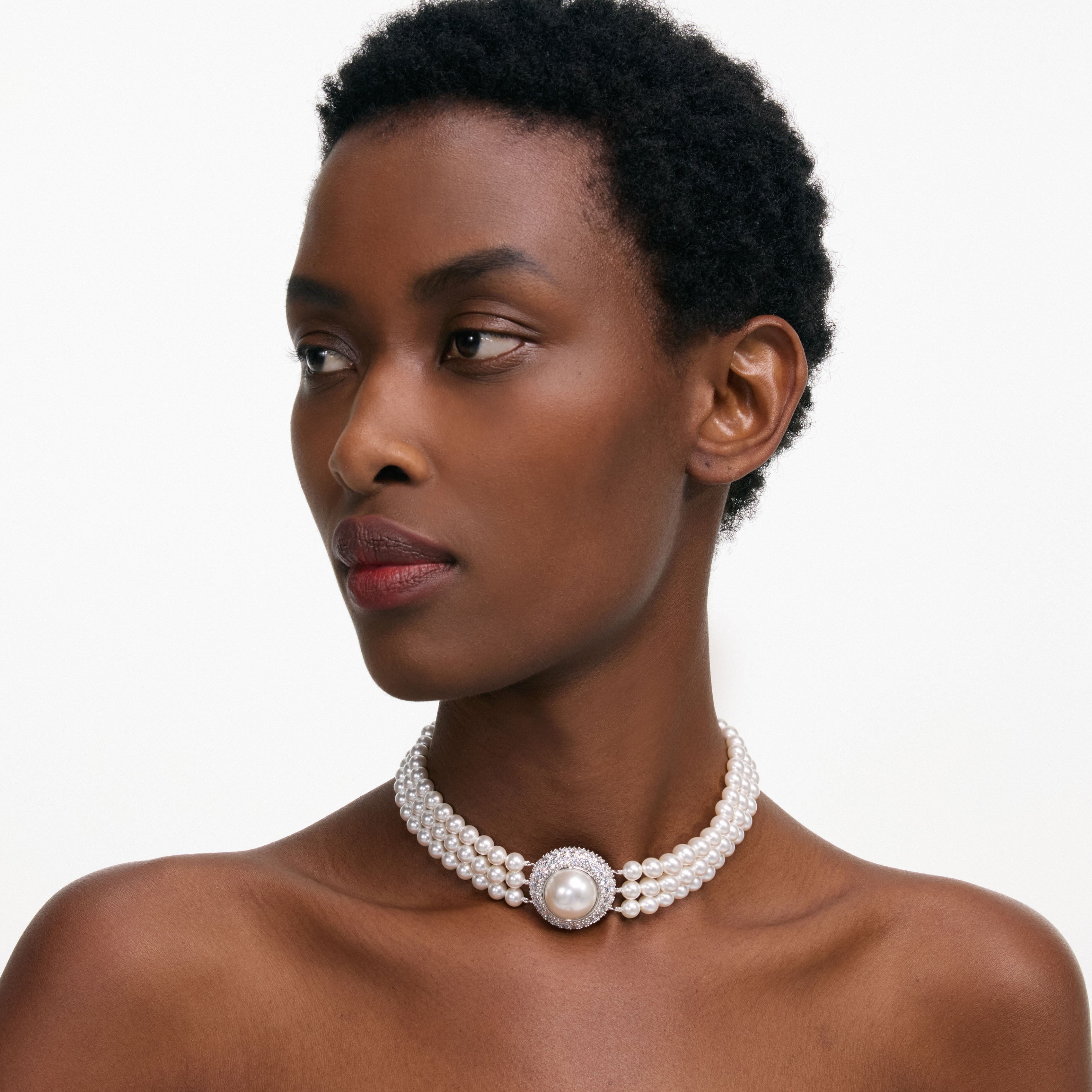 Small Crystal Pearl Choker