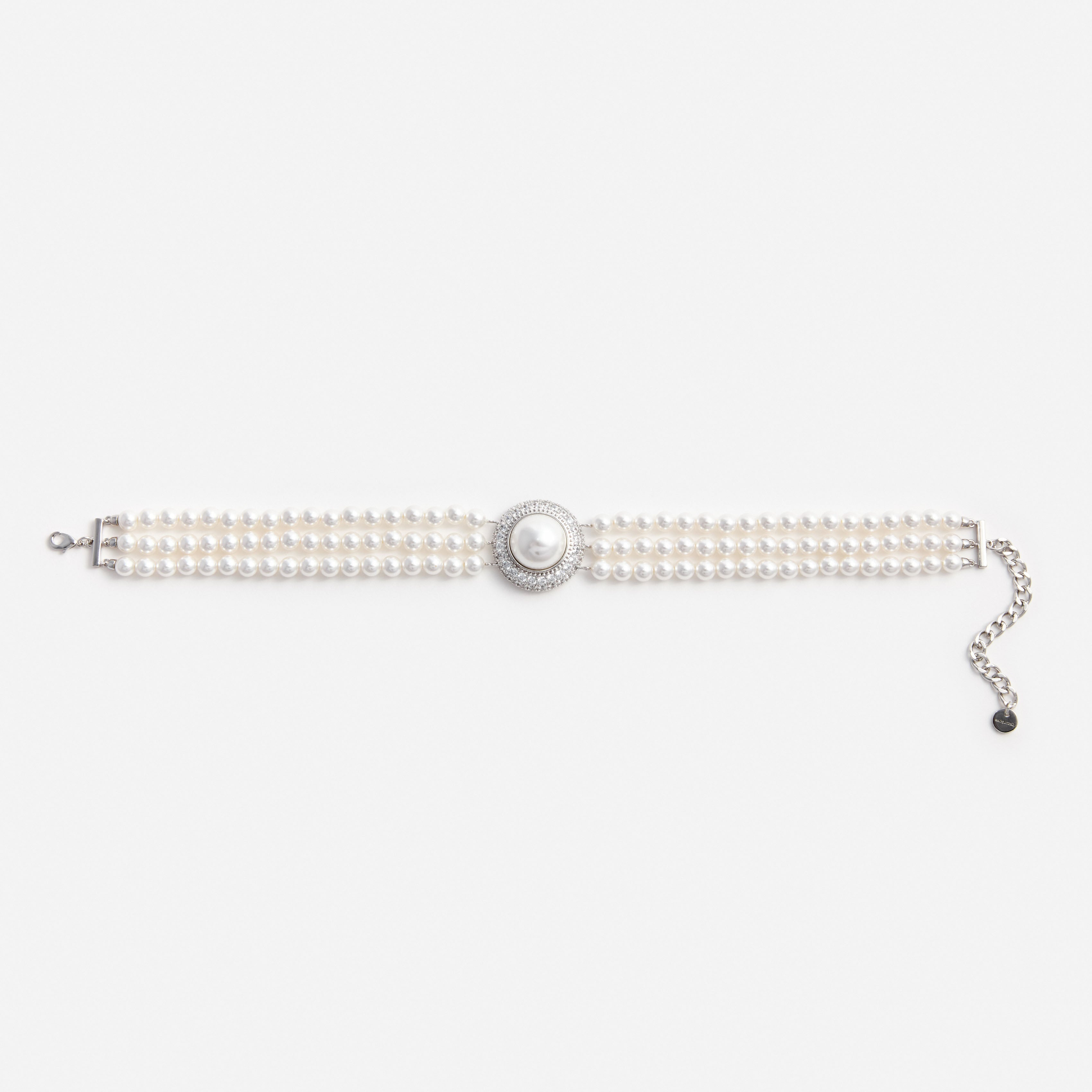 アクセサリーその他 SELF PORTRAIT PF25609NP Jewelry Small Crystal Pearl choker Small Crystal Pearl Choker – self-portrait-EU