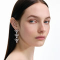 Micro Bow Crystal Tiered Earrings