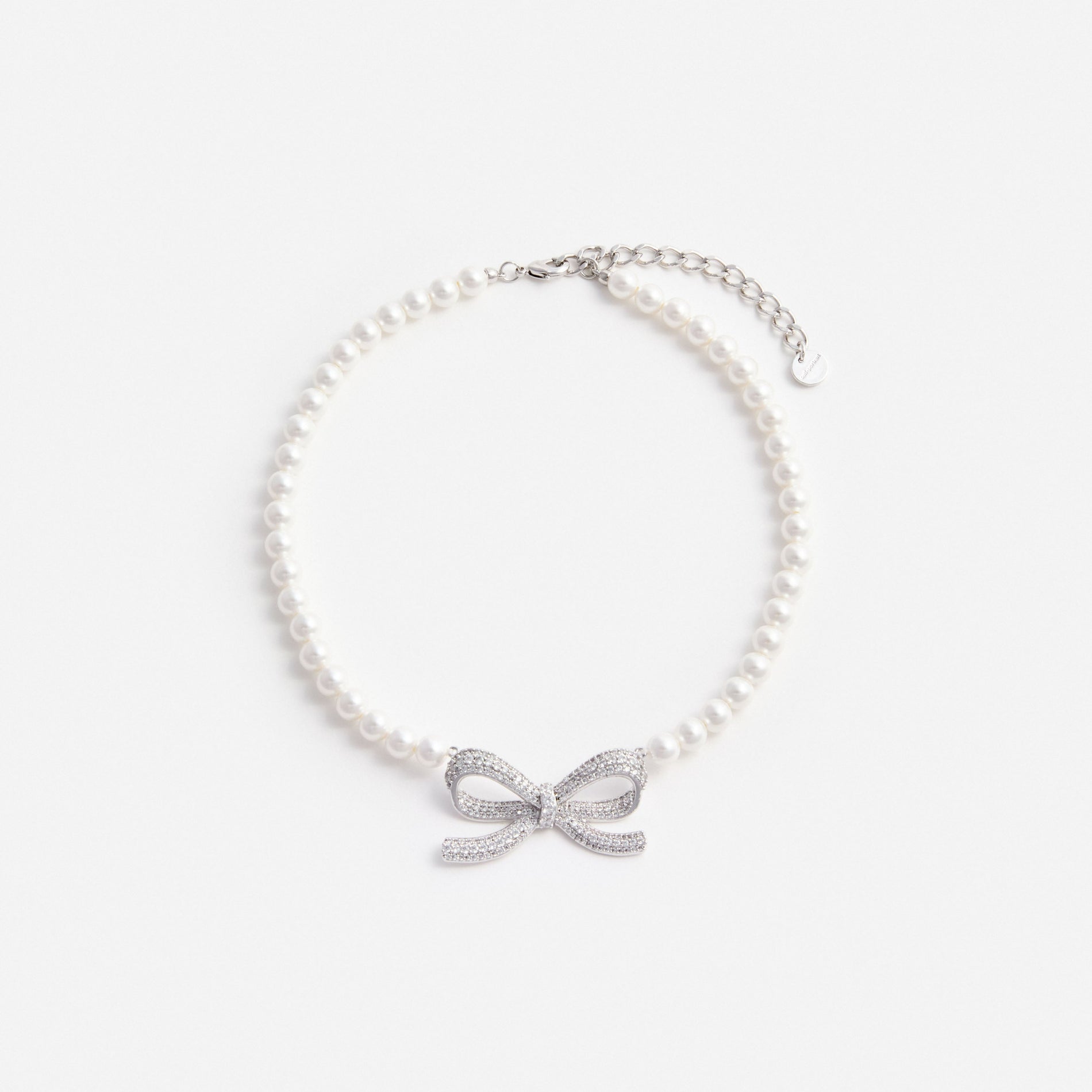 Pearl Bow Necklace