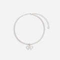 Crystal Bow Tennis Necklace