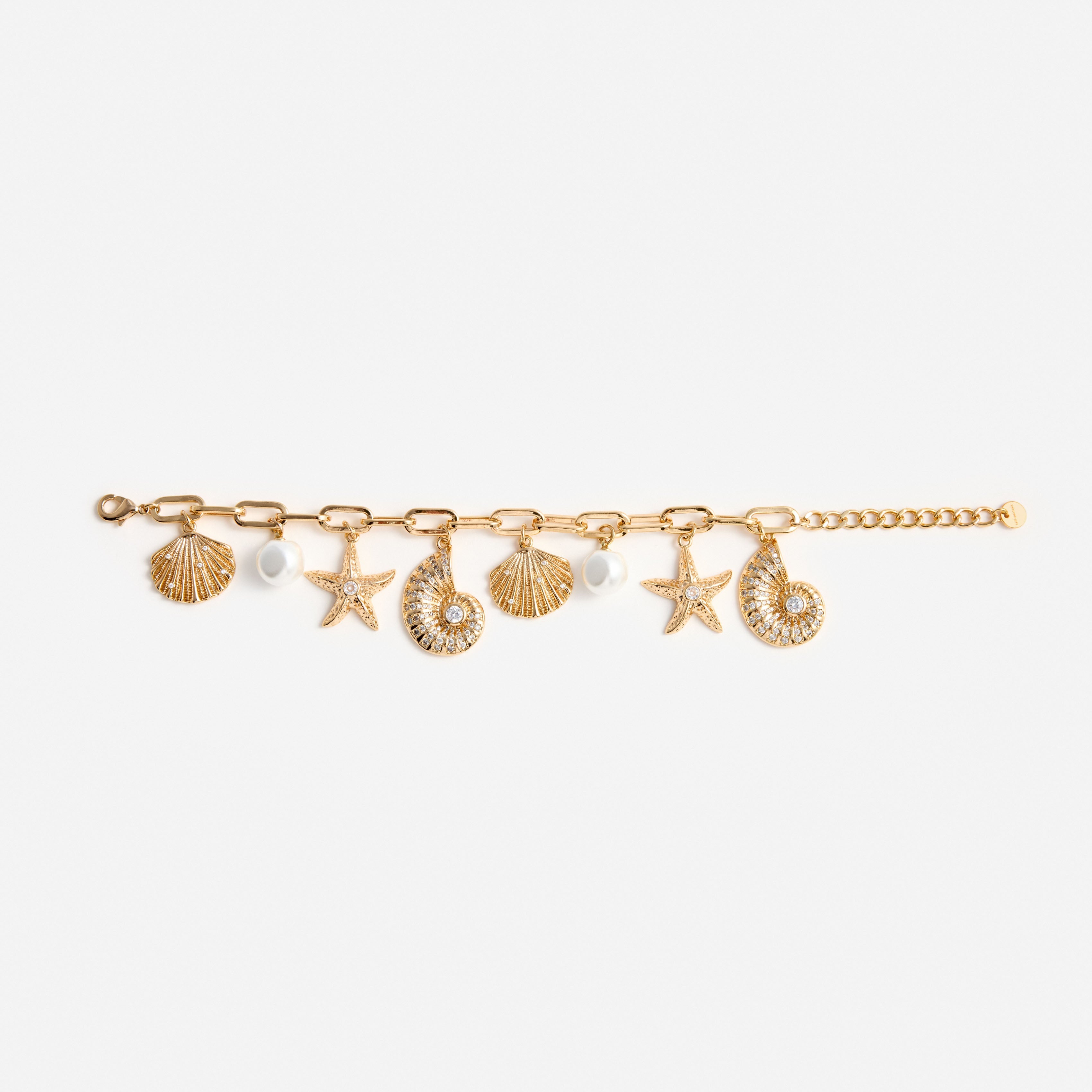 Gold Multi Charm Bracelet