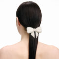Pearl Crystal Bow Hairclip