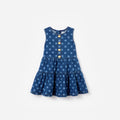 Polka Dot Denim Dress