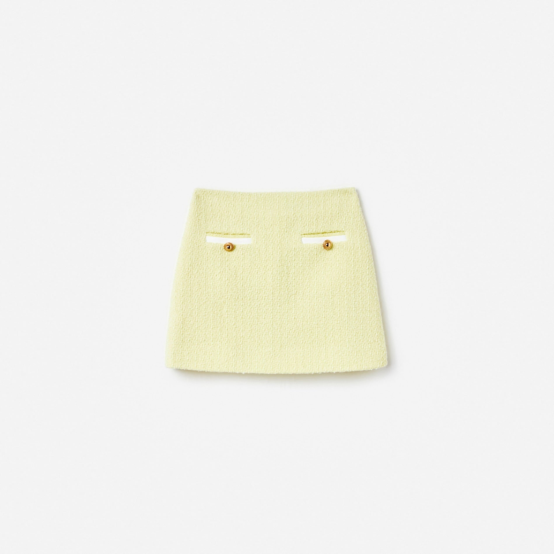 Yellow Boucle Skirt