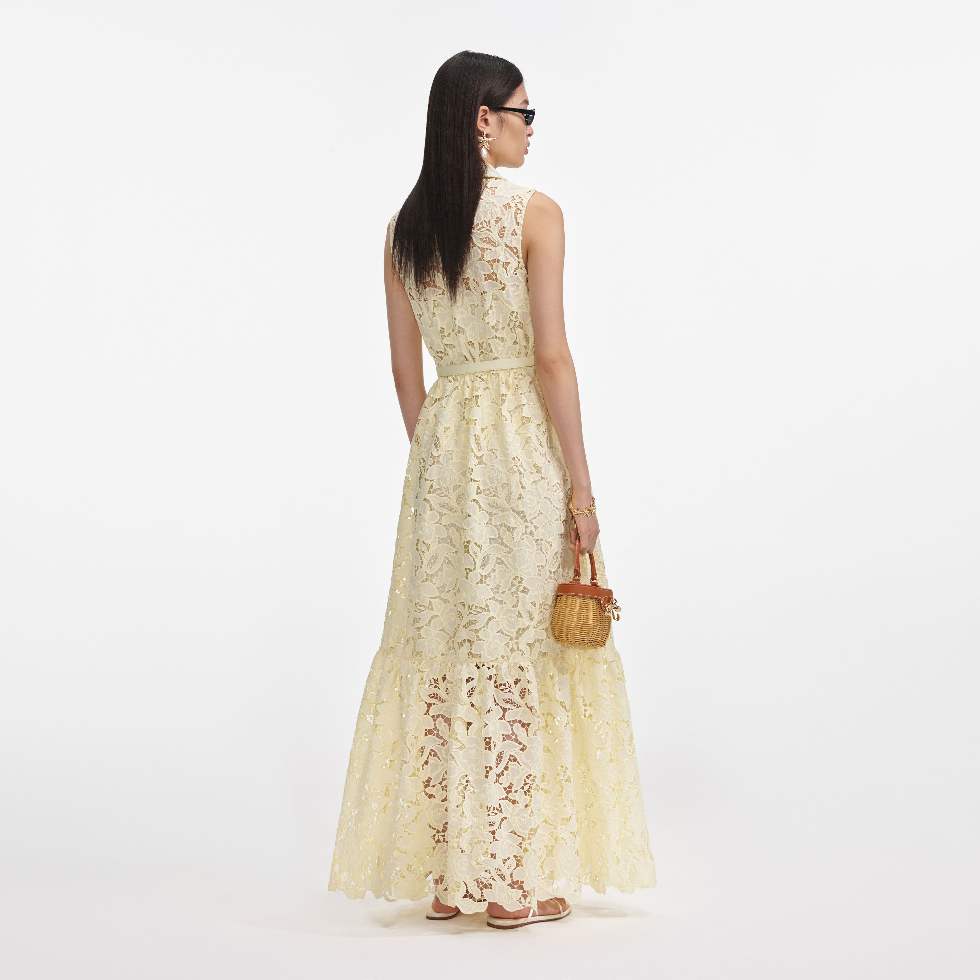 Yellow Lace Maxi Dress self-portrait-EU Yellow Lace Maxi Dress self-portrait-EU