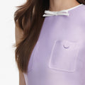 Lilac Taffeta Mini Dress