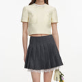 Yellow Taffeta Top