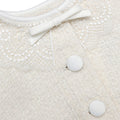 Cream Boucle Lace Collar Jacket