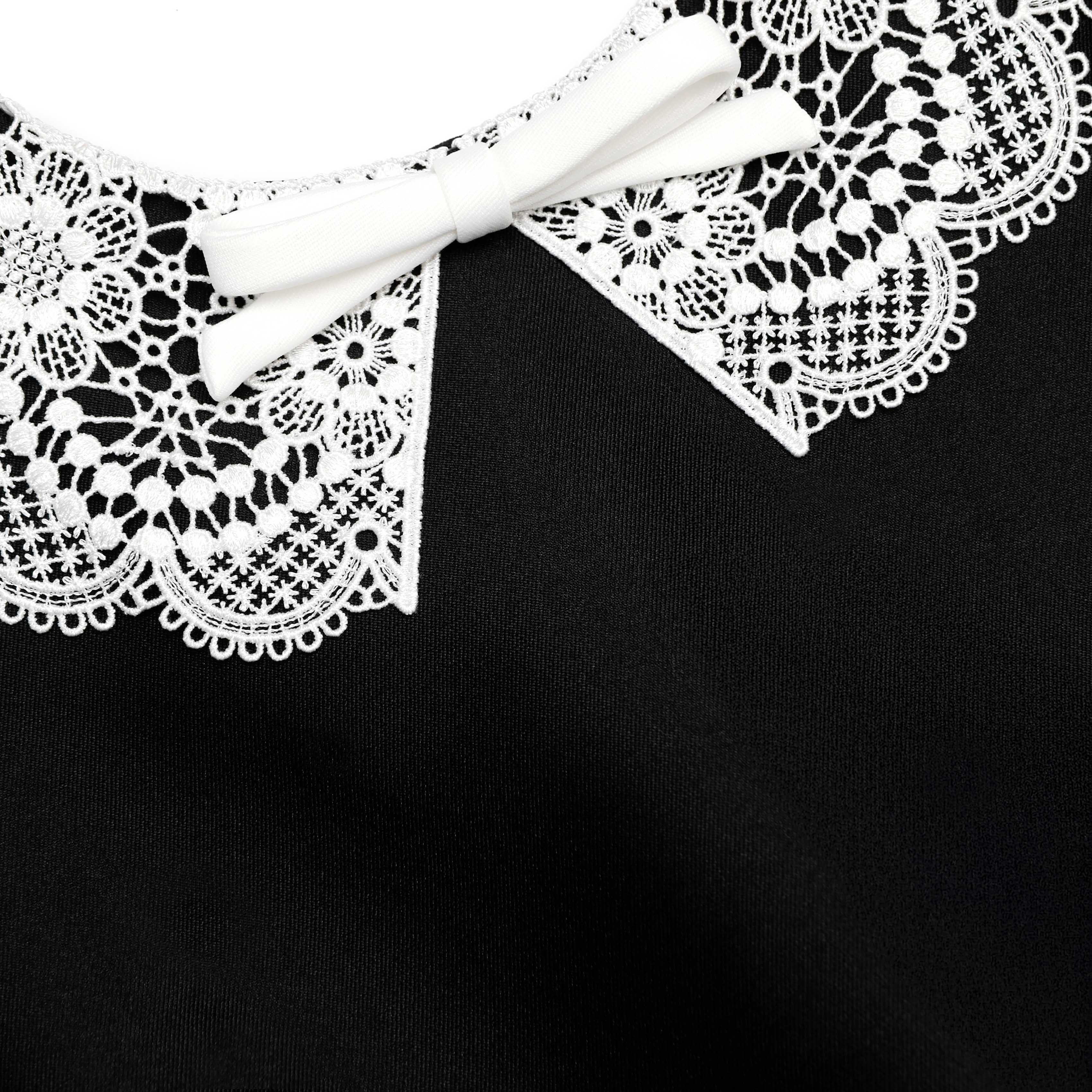 Black Taffeta Peplum Midi Dress