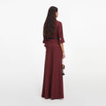Brown Twill Maxi Dress