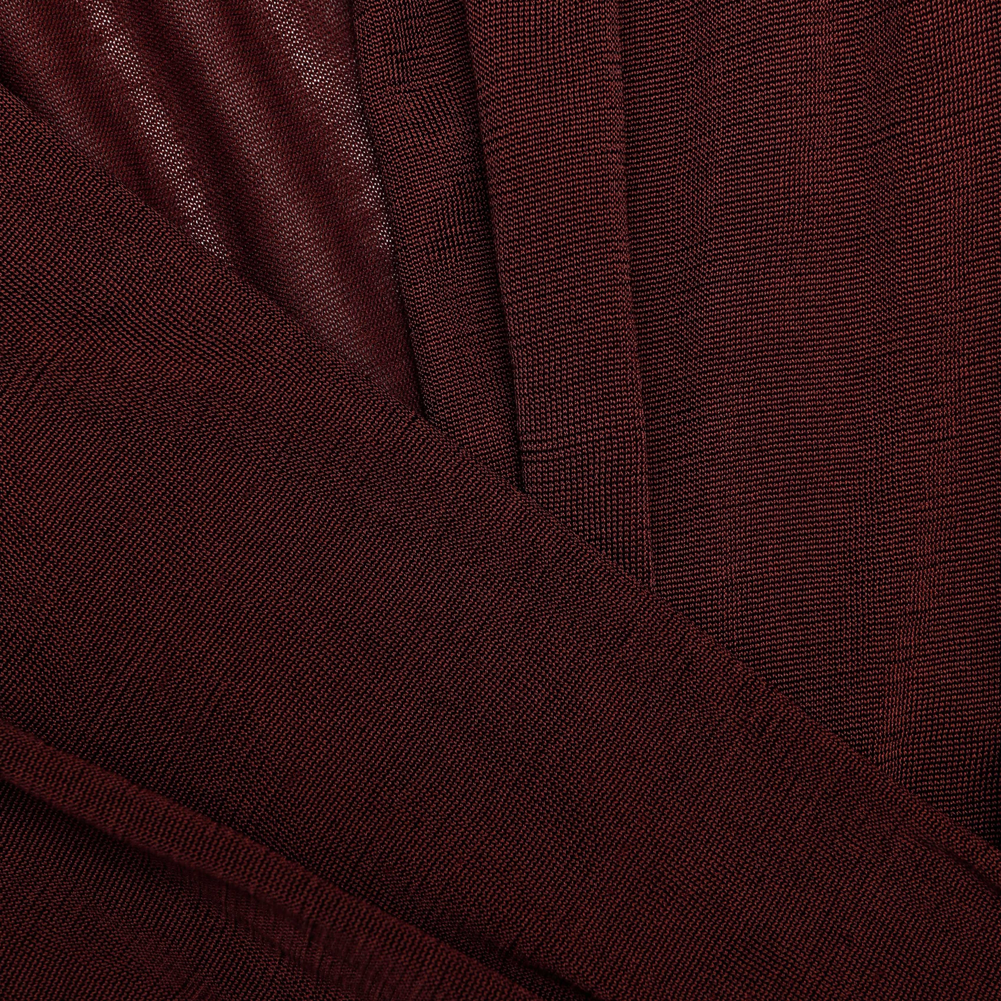 Brown Viscose Knit Bodysuit