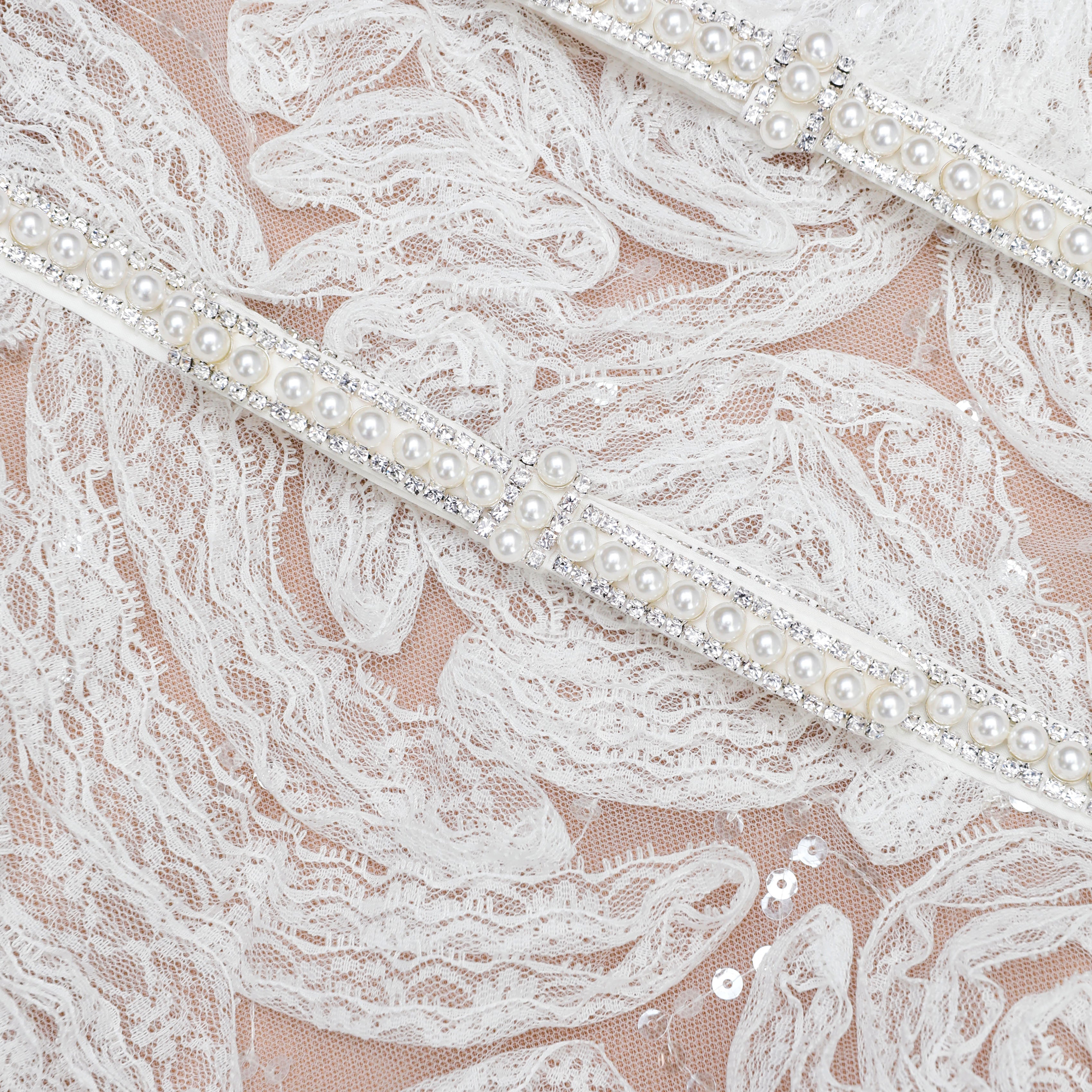 White Tulle Lace Mini Dress