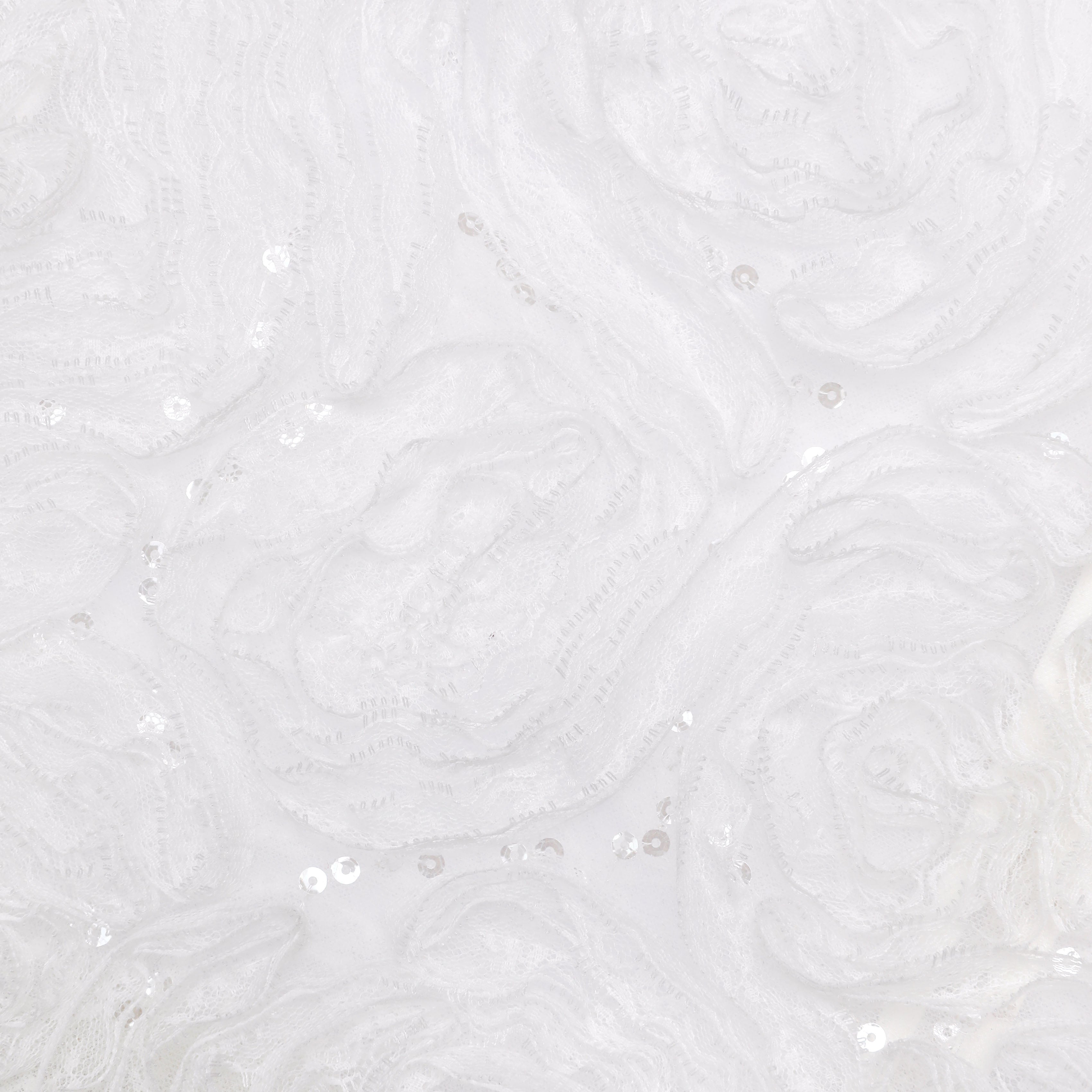 White Tulle Lace Top