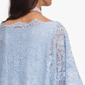 Blue Embellished Lace Kaftan