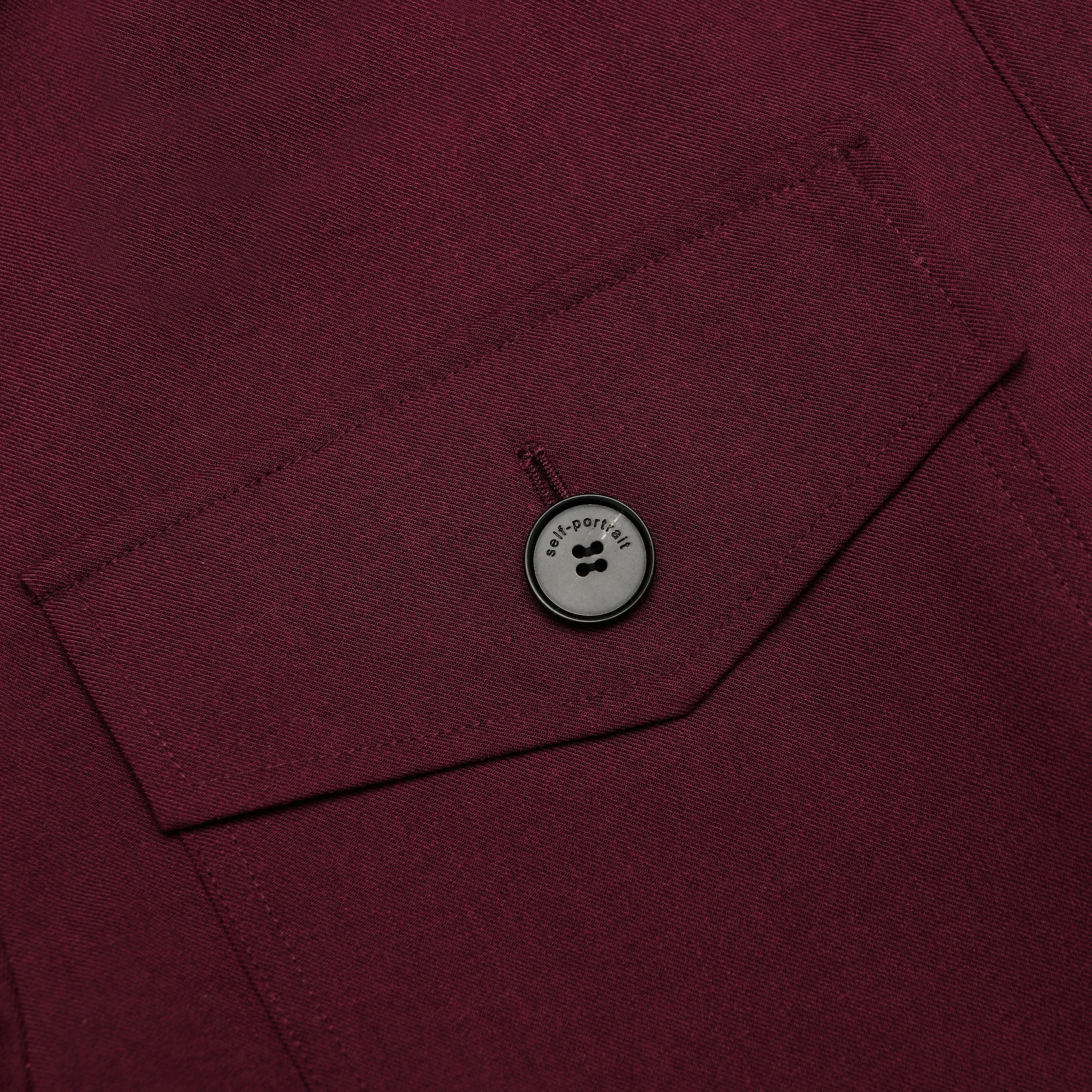 Plum Twill Tie Neck Playsuit