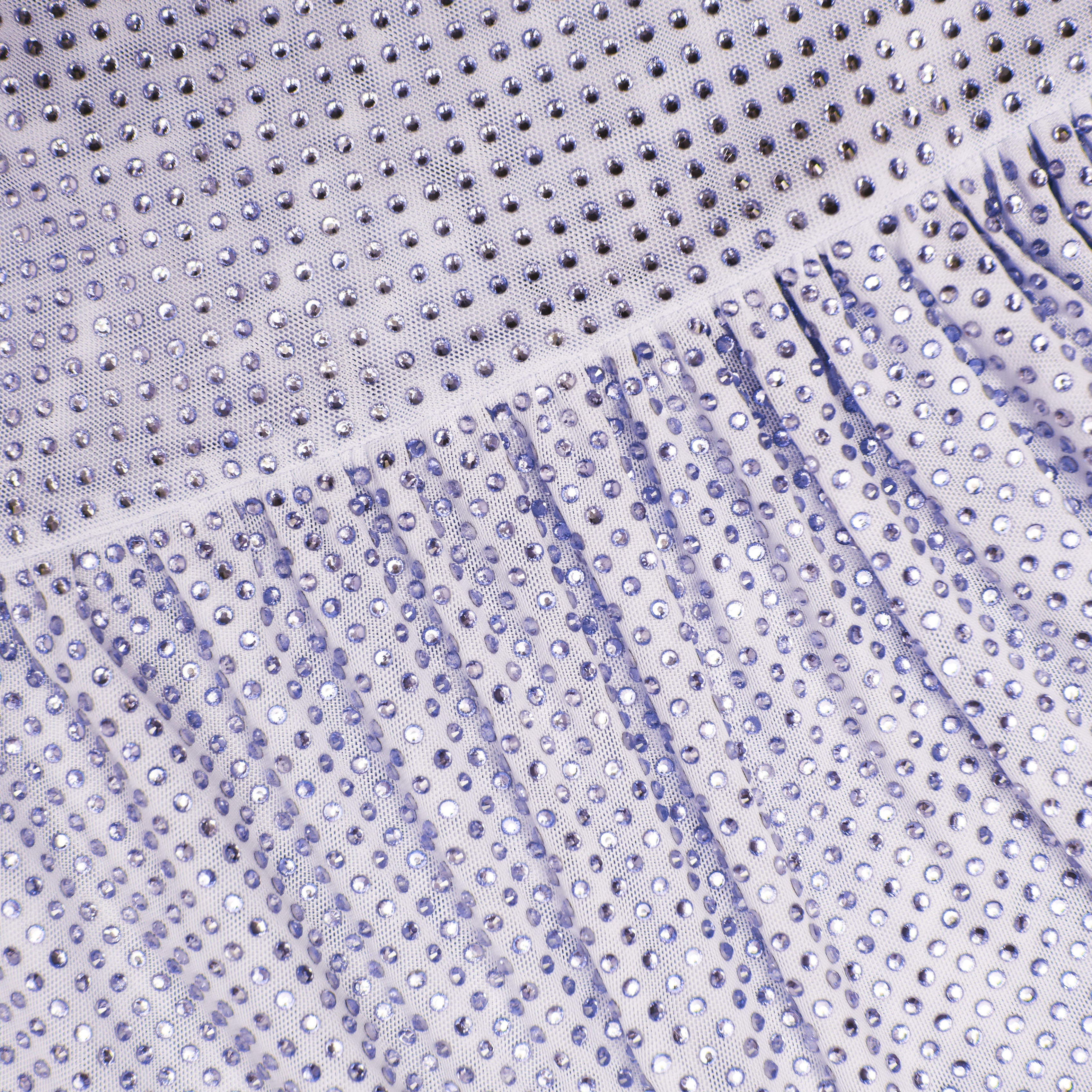 Lilac Rhinestone Midi Dress