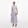 Lilac Rhinestone Midi Dress