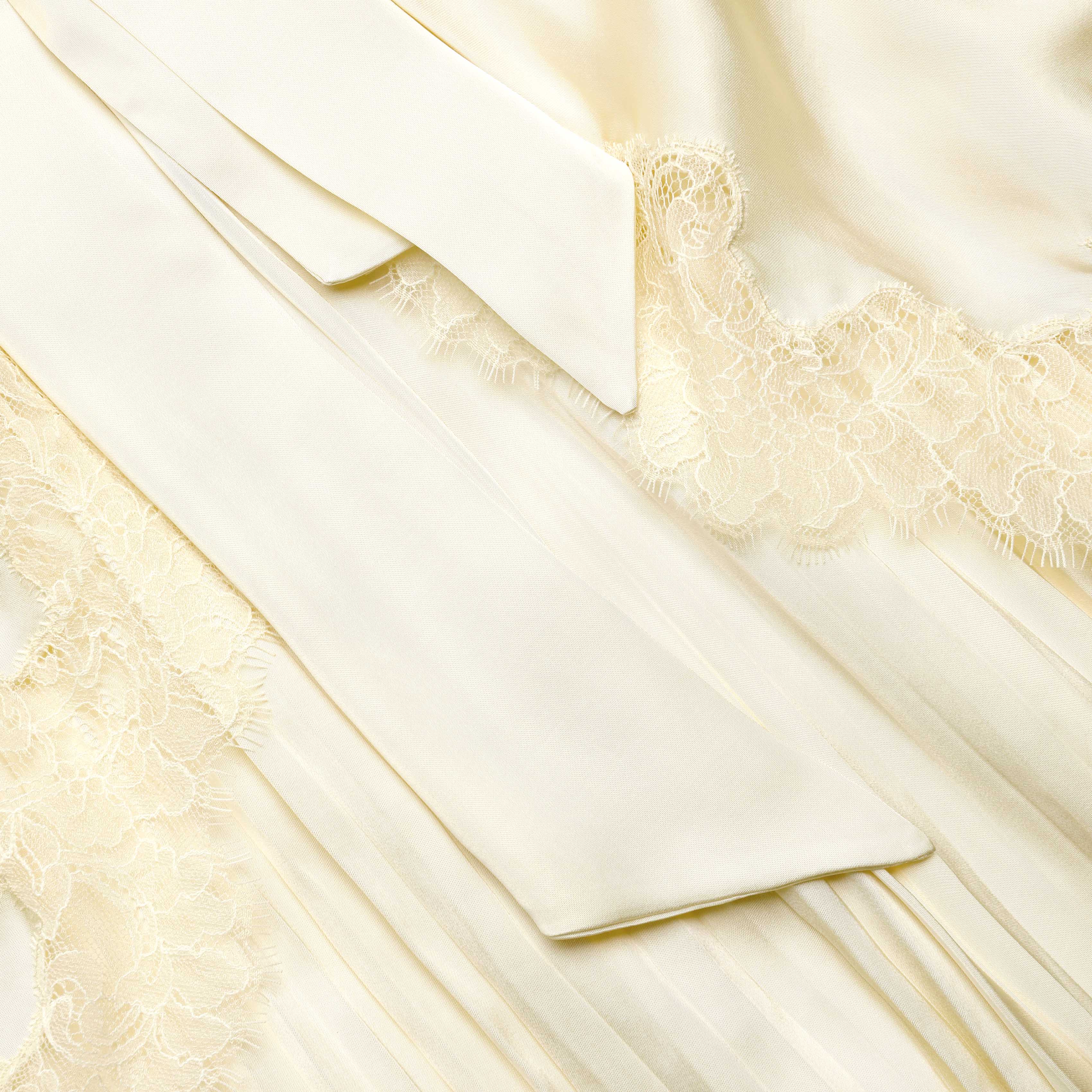 Yellow Tie Neck Cape Maxi Dress