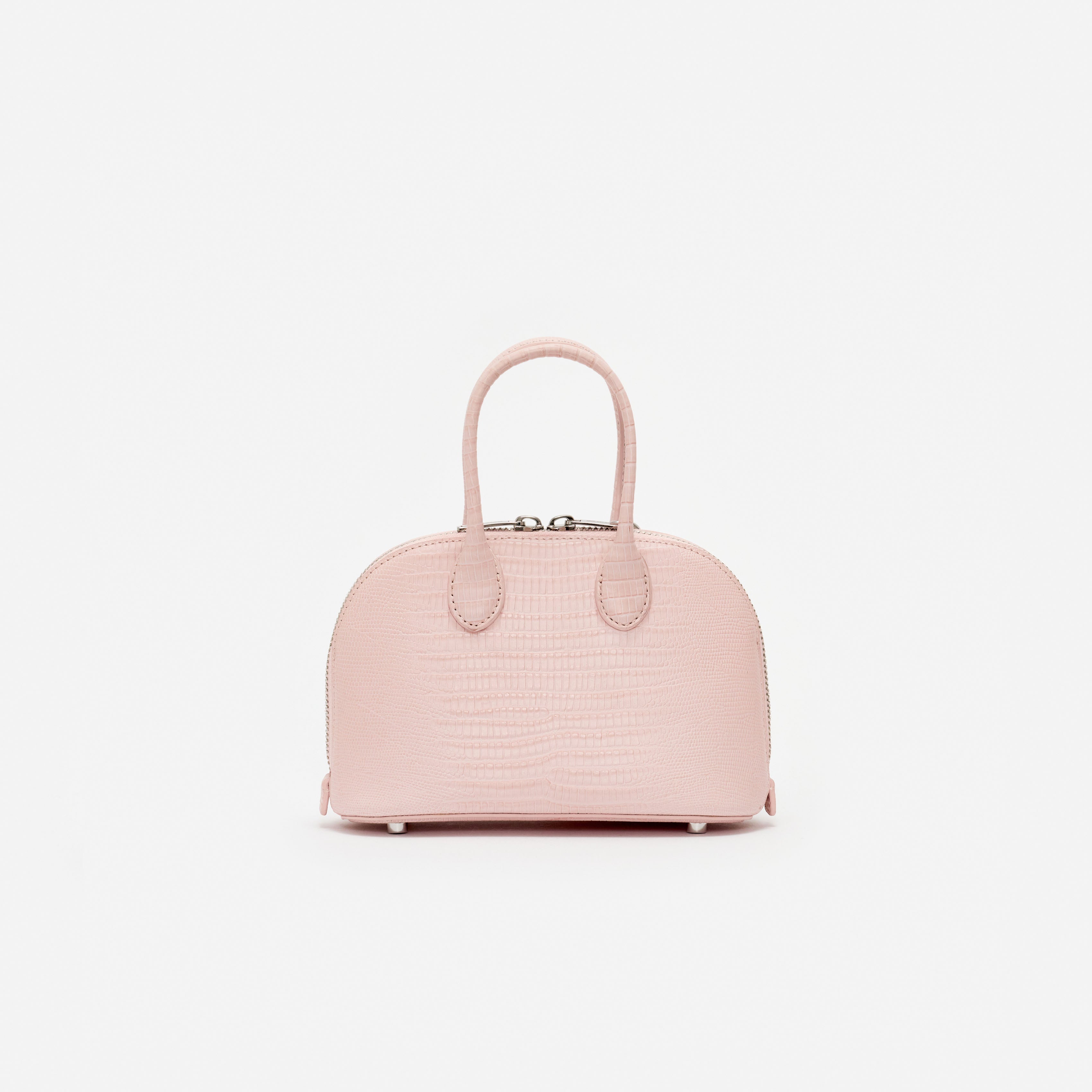Lizard Leather Toast Pink Mini Bag