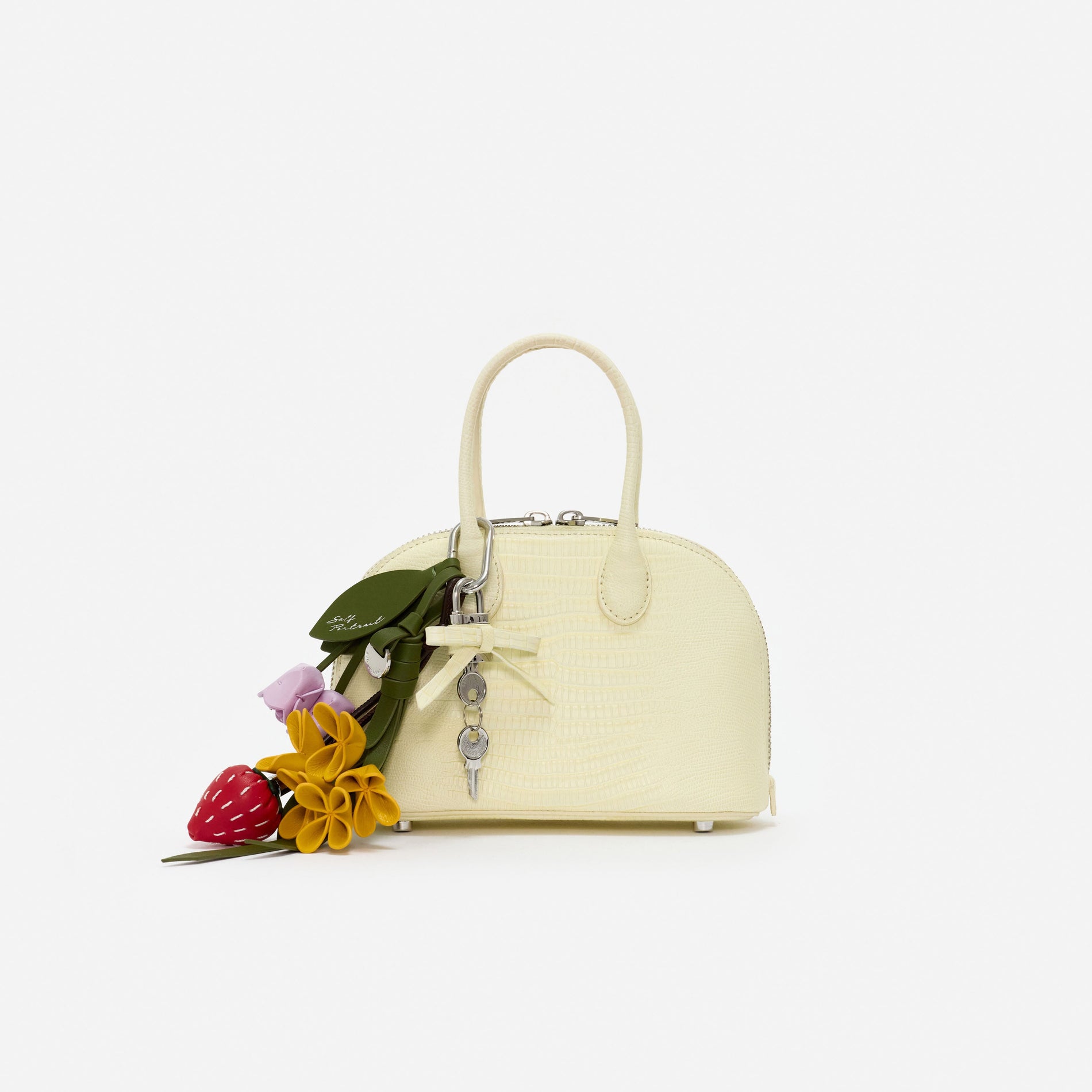 Lizard Leather Toast Yellow Mini Bag