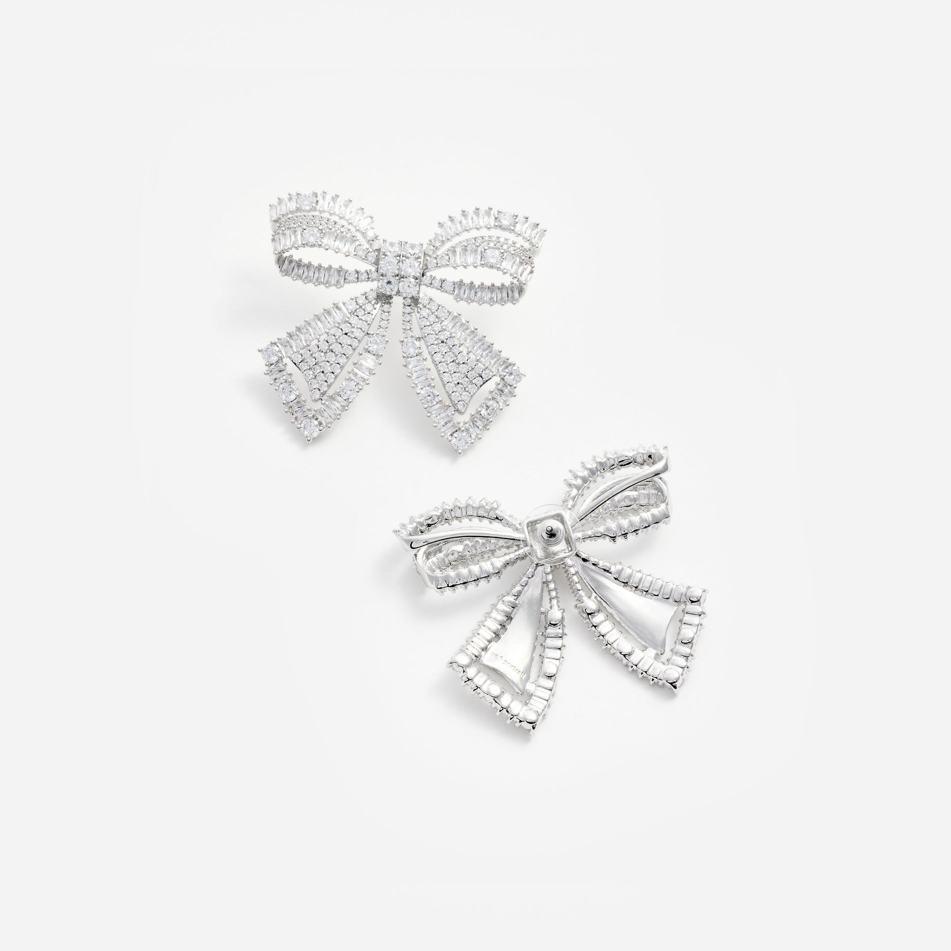 Crystal Bow Earrings