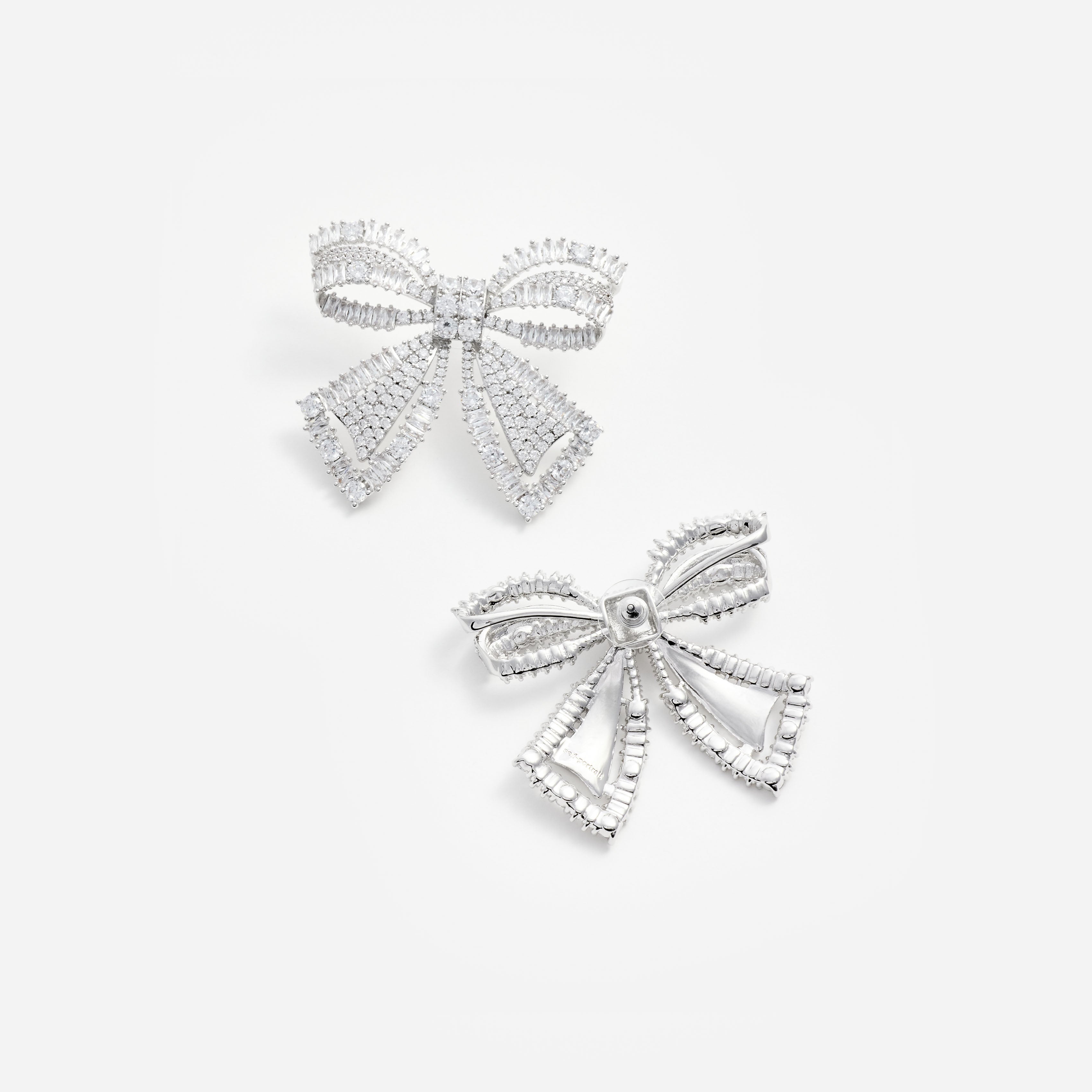 Crystal Bow Earrings
