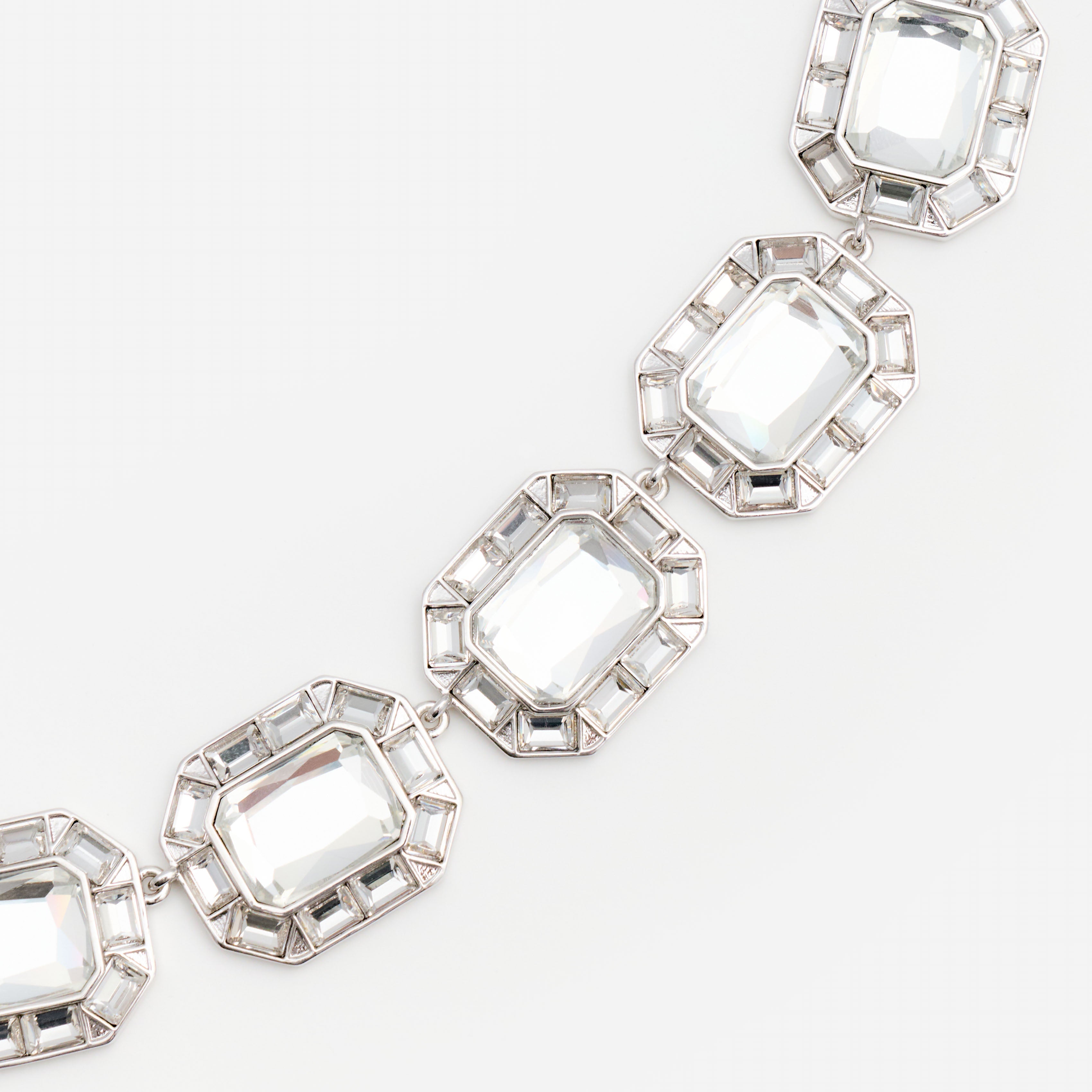 Silver Crystal Necklace