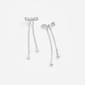 Crystal Bow Dangle Earring